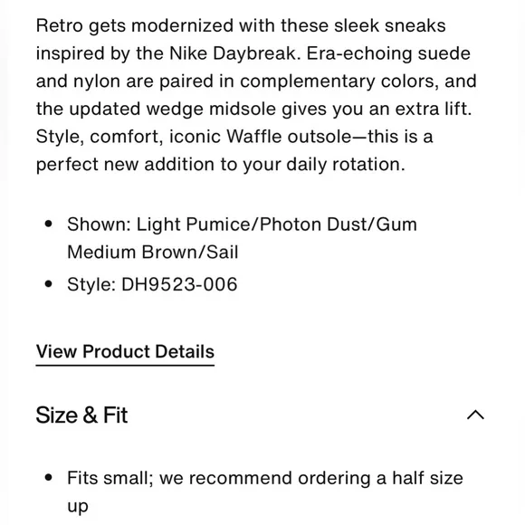 Nike Waffle Debut Women's Shoes Size 8 Light Pumice - Picture 8 of 10